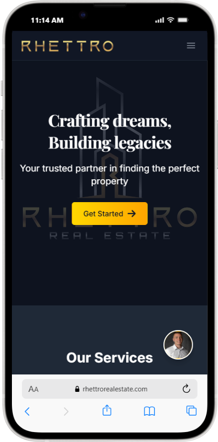 Mobile view of Rhettro Real Estate